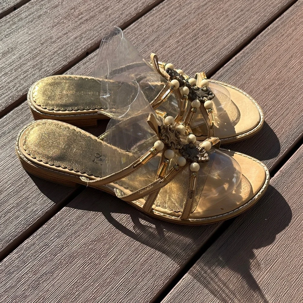 Elegant Gold Women's Sandals
